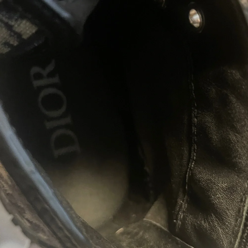 Christian Diors B28 HT - High Top Sneakers - Oblique Transparency - Beige/Black - Picture 10 of 13